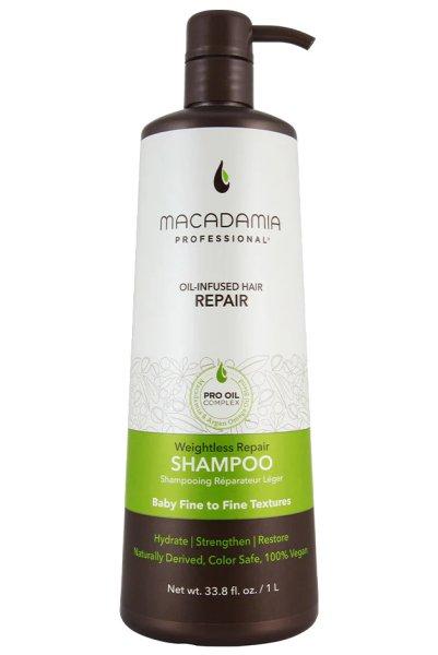 Macadamia Könnyű hidratáló sampon minden hajtípushoz Weightless Repair
(Shampoo) 1000 ml