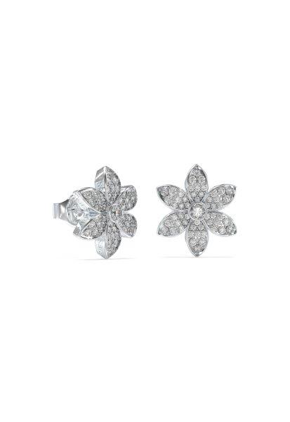 Guess Acél fülbevaló cirkónium kövekkel White Lotus JUBE04145JWRHT/U