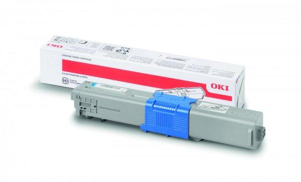 OKI C332/MC363 cián eredeti toner, ~3000 oldal (46508711)