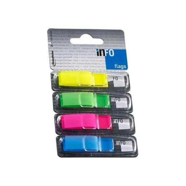 Jelölőcímke 12,5x43mm, 4x36lap, Info Notes (4BBD), 4 klf. teleszín
