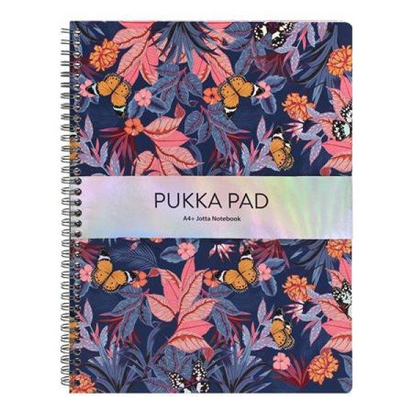 Spirálfüzet, A4+, vonalas, 80 lap, PUKKA PAD "Jotta Bloom", vegyes
minta