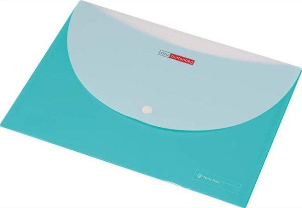 Irattartó tasak, A4, PP, patentos, két zsebes, 200 mikron, PANTA PLAST, zöld