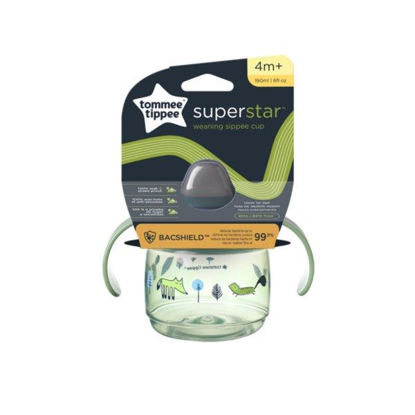 Tommee Tippee itatópohár - Superstar Weaning Sippee Cup csőrös 190ml 4hó
zöld