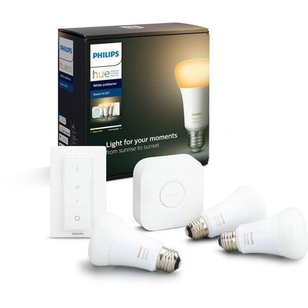 PHILIPS HUE 9,5W A60 E27 FENYFORRAS 3DB SZETT