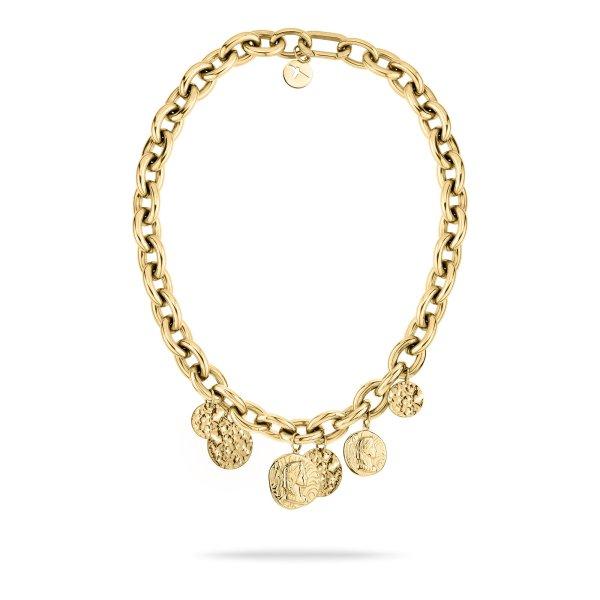 Tamaris Jellegzetes aranyozott nyaklánc Coins TJ-0437-N-50