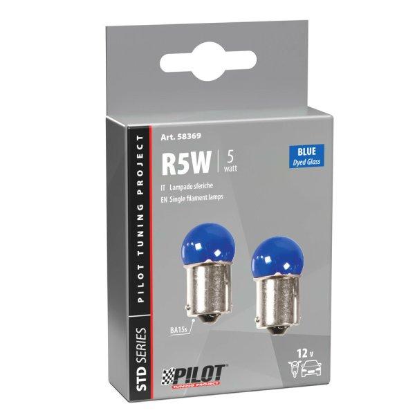 IZZÓ LAMPA 12 V 5 W SÖTÉTKÉK