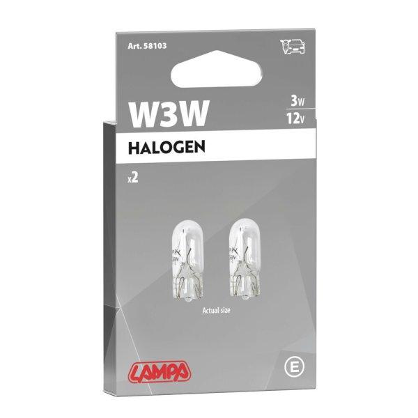 IZZÓ LAMPA 12 V 3 W ÜVEGFEJŰ