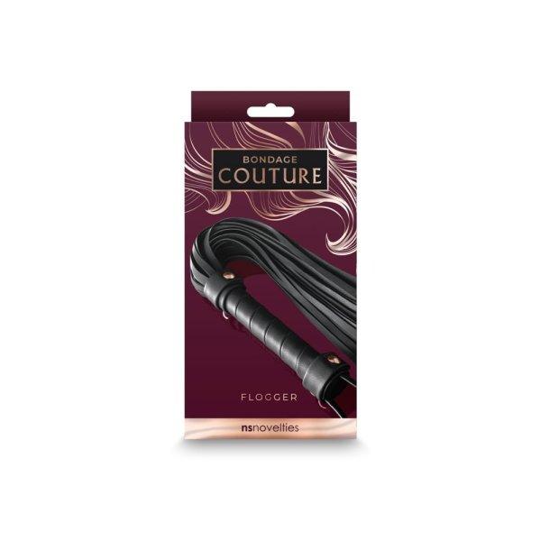  Bondage Couture - Flogger - Black 