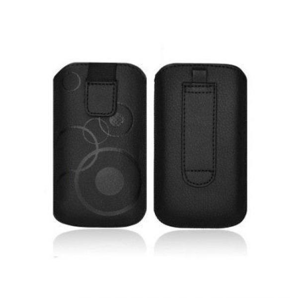 Forcell Deko univerzális kihúzós tok - Samsung I9100 Galaxy S2/i9105 S2
Plus/LG L7/Xperia J/MM715 fekete