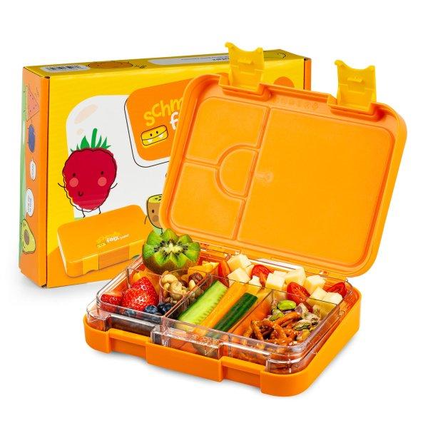 Klarstein Schmatzfatz junior tízórais doboz, 6 rekesz, 21,3 x 15 x 4,5 cm, BPA
mentes