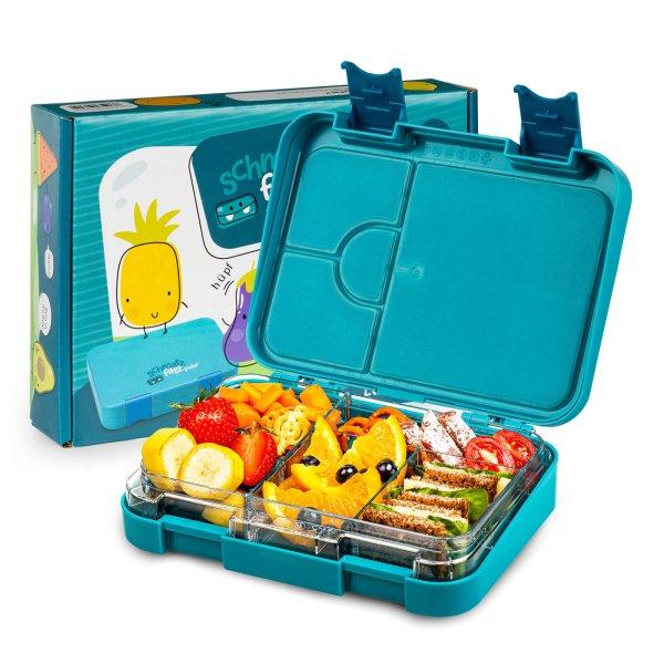 Klarstein Schmatzfatz junior tízórais doboz, 6 rekesz, 21,3 x 15 x 4,5 cm, BPA
mentes