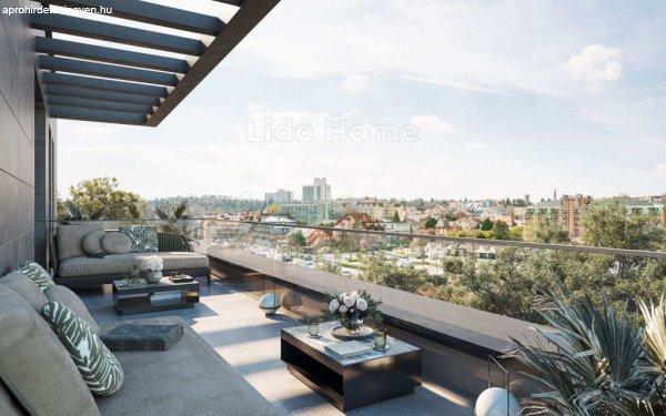 Eladó új építésű, második emeleti lakás lakás Hévíz központjában
városi panorámával - Lotus Residence Hévíz A27