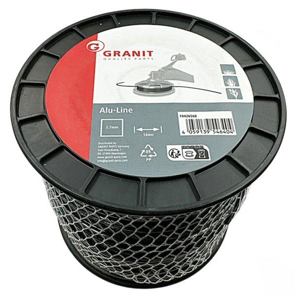 Granit® fűkasza damil Alu-Line ∅ 2.7 mm □ négyszög profil ⇔ 164 méter
- prémium minőség*