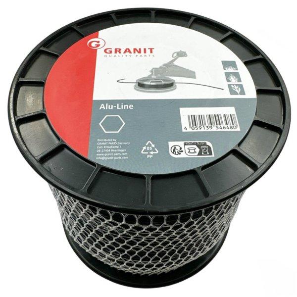 Granit® fűkasza damil Alu-Line ∅ 2.4 mm - hatszög profil ⇔ 240 méter -
19429794 - prémium minőség*