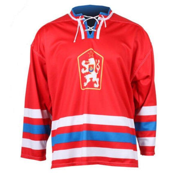 Replica CSSR Senior 1976 jégkorong mez piros ruházat S-es méret