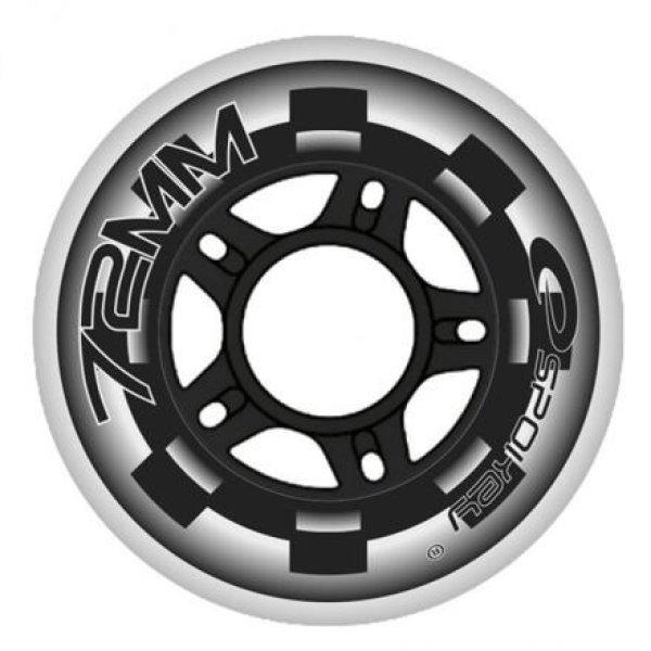 Tartalék görgők görkorcsolyához 74 mm 82A csomagolás bliszterben 4 db