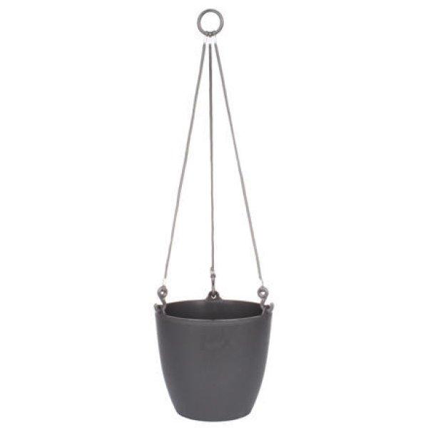 Ariella függő virágcserép antracit átmérő 18 cm
