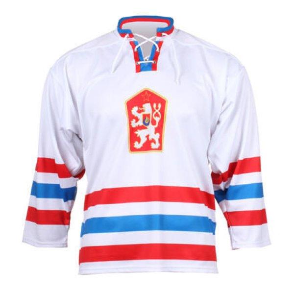 Replica CSSR Senior 1976 jégkorong mez fehér ruházat L-es méret