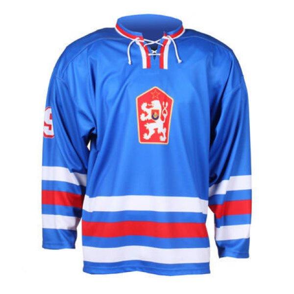 Replica CSSR Senior 1976 jégkorong mez kék ruházat S-es méret