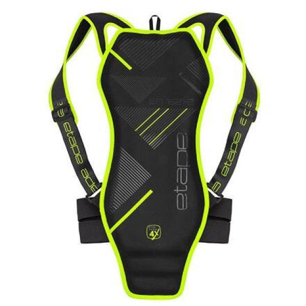 Gerincvédő fekete-sárga fluo ruházat S-es méret