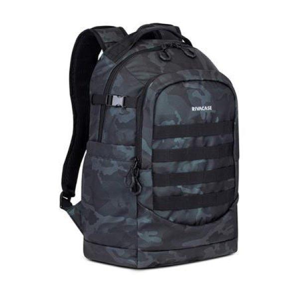 Notebook hátizsák, 15,6", 28L, RIVACASE "7631 Sherwood Navy
Camo", fekete-terepminta