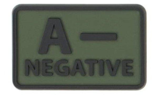 Helikon-Tex 3D PVC címke A-Negative, 2db olive green