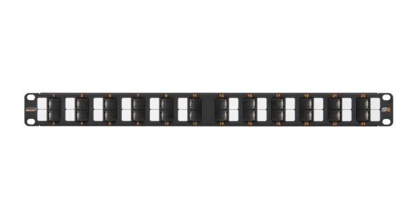 NIKOMAX 24-port Patch Panel 1U Black