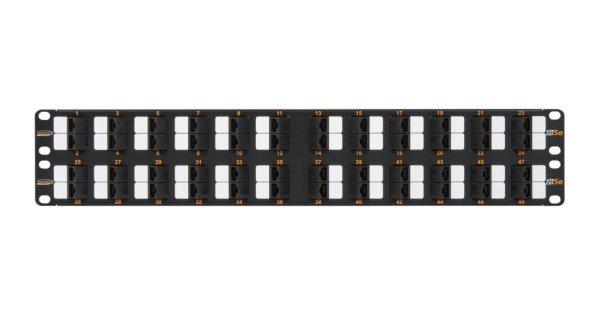NIKOMAX 48-port Patch Panel 2U Black