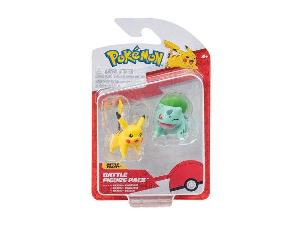 Pokémon 2 db-os figura - Bulbasaur, Pikachu