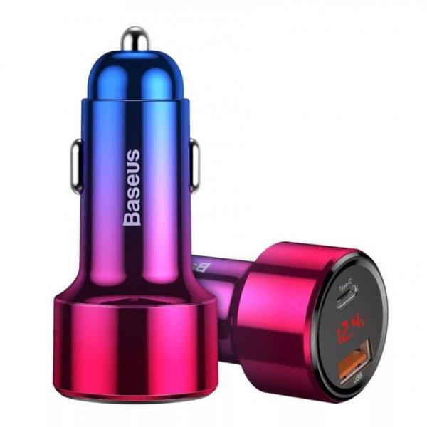 Baseus Magic Car 45W Charger Red/Blue
