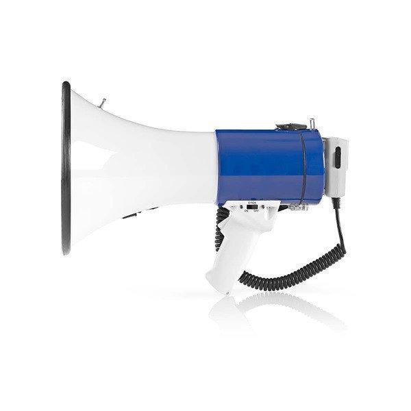 Nedis MEPH200WT megafon, beépített sziréna, hatótávolság 1500 m, 135dB,
levehető mikrofon, 25W