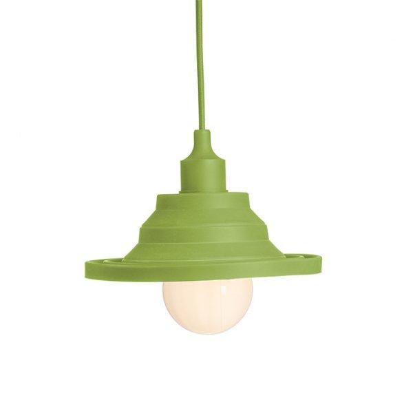 AMICI függő szilikon lámpa zöld 230V LED E27 15W