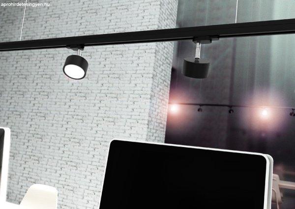 PIXIE háromáramkörös sínre fekete króm 230V LED GX53 7W