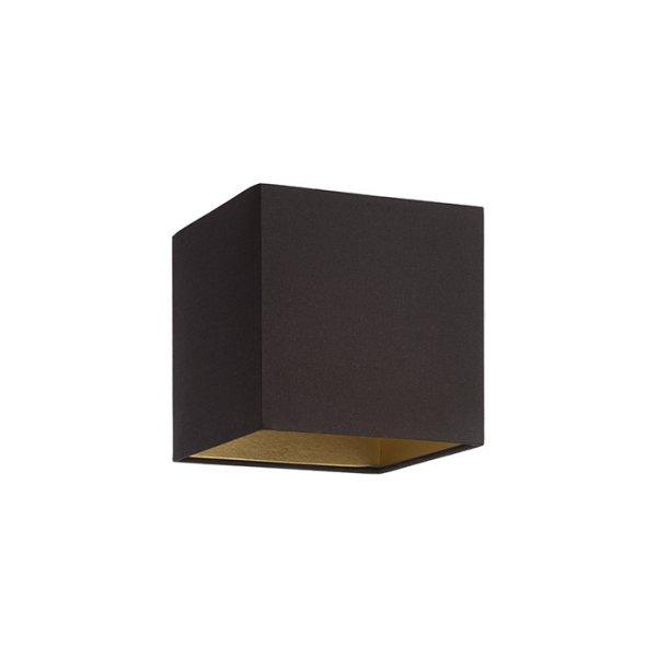 TEMPO 15/15 lámpabúra Polycotton fekete/arany fólia max. 28W