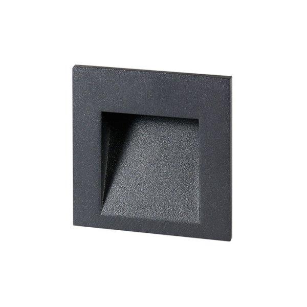 TESS SQ süllyesztett lámpa antracitszürke 230V LED 3W IP54 3000K