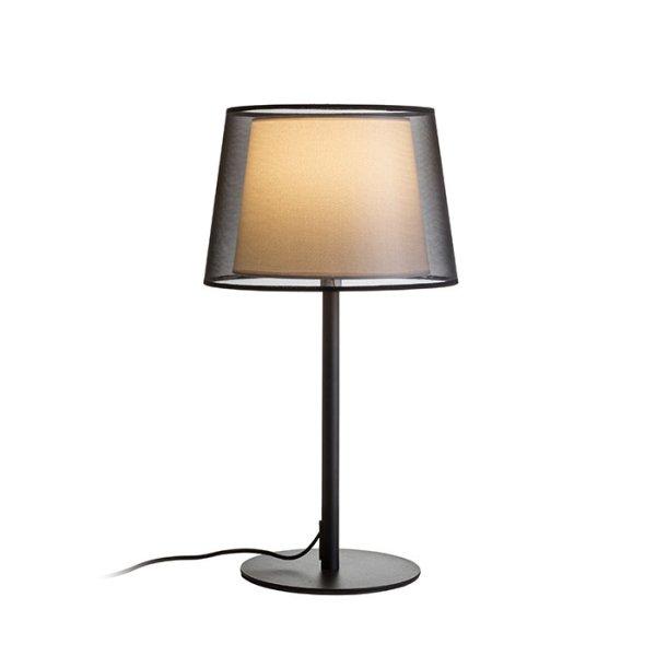 RENDL R12484 ESPLANADE asztali lámpa, dekoratív átlátszó fekete/fehér
króm
