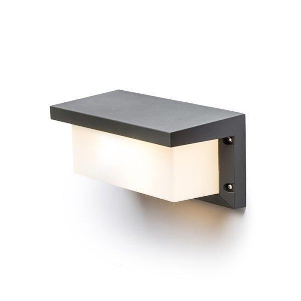 HIDE RC fali lámpa antracit 230V LED E27 15W IP54