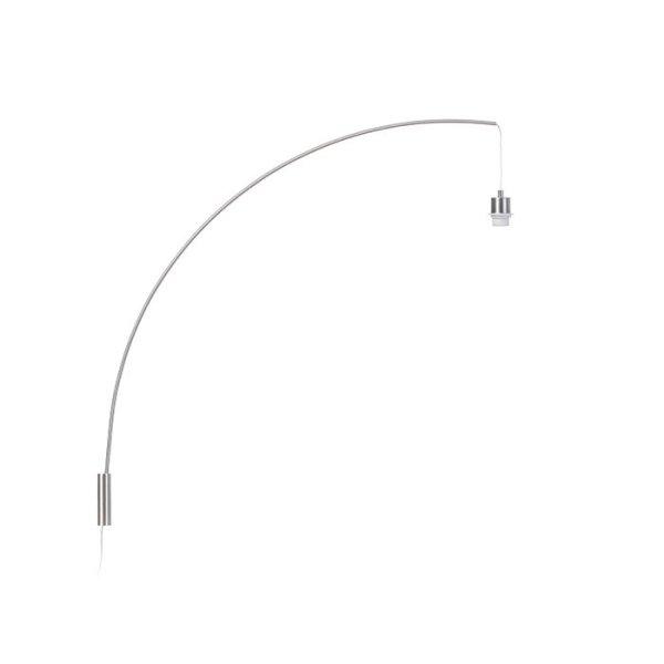 BEND fali ívelt lámpatest matt nikkel 230V LED E27 15W