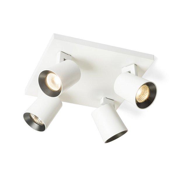 KENNY IV mennyezeti lámpa fehér/fekete 230V LED GU10 4x8W
