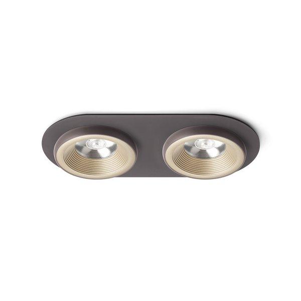 RENDL R13241 SHARM LED mennyezeti lámpa, készlet gyöngyházarany/barna