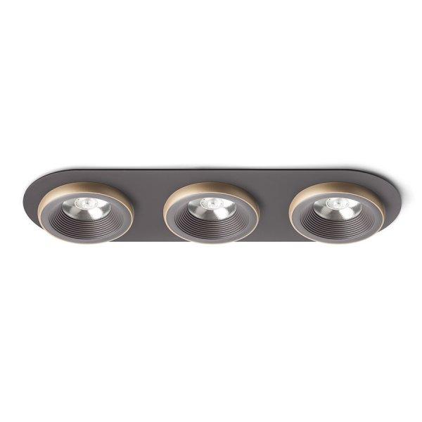 SHARM R III süllyesztett lámpa barna/gyöngyházarany 230V LED 3x10W 24°
3000K