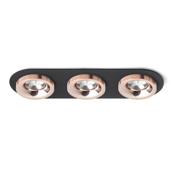 RENDL R13248 SHARM LED mennyezeti lámpa, készlet fekete réz/réz