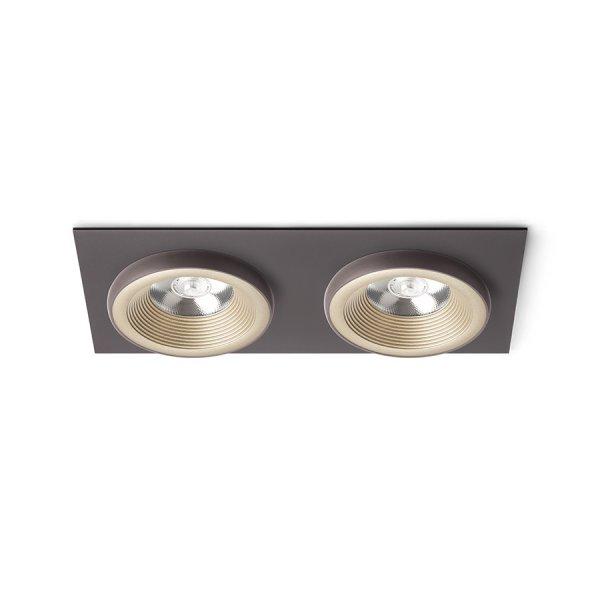RENDL R13256 SHARM LED mennyezeti lámpa, készlet gyöngyházarany/barna