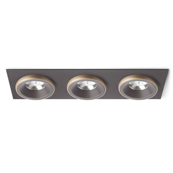 SHARM SQ III süllyesztett lámpa barna/gyöngyházarany 230V LED 3x10W 24°
3000K
