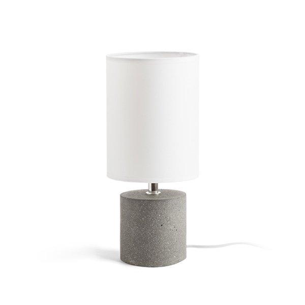 CAMINO asztali lámpa búrával fehér cement 230V LED E27 15W