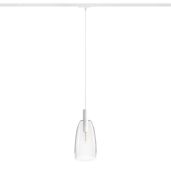 BELLINI L E14 függőlámpa egyáramkörös sínre fehér átlátszó üveg 230V
LED E14 15W