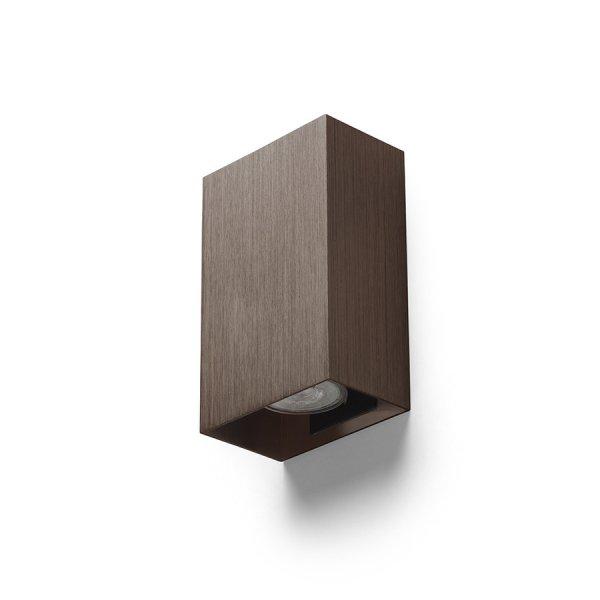 CAPRI RC fali lámpa csiszolt bronz 230V LED GU10 2x9W