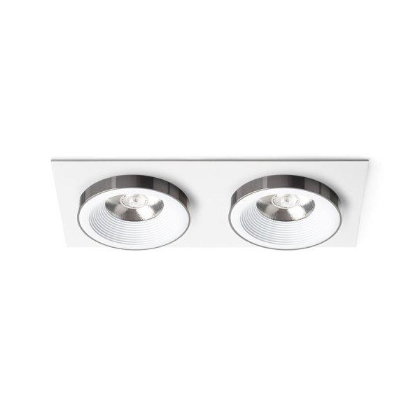 SHARM SQ II süllyesztett lámpa fehér fekete króm 230V LED 2x10W 24° 3000K