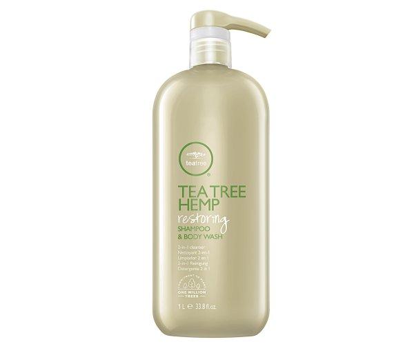Paul Mitchell Megújító kender sampon és tusfürdő 2 a 1-ben Tea Tree Hemp
(Restoring Shampoo & Body Wash) 1000 ml