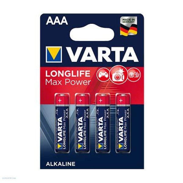 Elem mikro LR3 1,5V 4 db Varta Max-Tech alkáli AAA